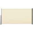 thumbnail image 1 of Outsunny 118" x 63" Retractable Side Awning Folding Privacy Screen Cream White, 1 of 10