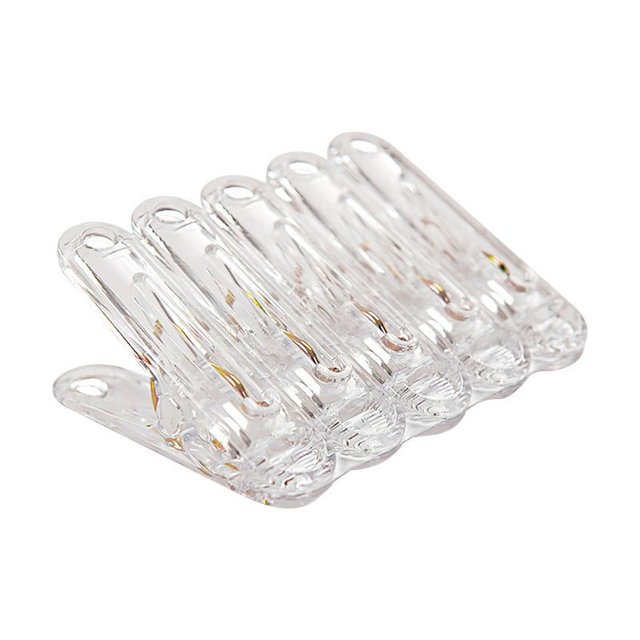 Liquidation! Pinces à Coudre Multicolores Acrylique Transparent Pinces de Courtepointe Multifonctions de Qualité Supérieure, Pinces pour Sacs de Rangement Pinces à Coudre pour Tissu, Pinces en Plastique pour Bricolages Visitez le Magasin Gmma Taille Unique Blanc