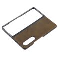 thumbnail image 2 of Phone Leather Case, Anti Scratch Full Body Protection Anti Fall Leather Hard Case Shockproof  For  Z Fold 3 Black,Red,Blue,Military Green,Brown, 2 of 8