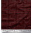 thumbnail image 1 of Soimoi Cotton Poplin Fabric Square & Spiral Geometric Print Fabric by Yard 42 Inch Wide, 1 of 3