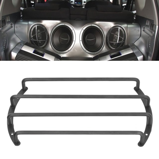 Universal Car Speaker Grille 4-Bar Iron Welded Loudspeaker Guard Protector, Rustproof, Subwoofer And Speaker