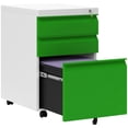 thumbnail image 1 of Vinsetto 3 Drawer Filing Cabinet Steel File Cabinet with Lock and Wheels, 1 of 10