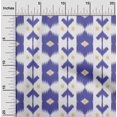 thumbnail image 2 of oneOone Viscose Chiffon Bluish Violet Fabric Ikat Dress Material Fabric Print Fabric By The Yard 42 Inch Wide, 2 of 4