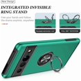 thumbnail image 3 of KOMI Pixel 7 Case, Google Pixel 7 Case with HD Screen Protector, Shockproof Google Pixel 7 Phone Case with 360° Magnetic Ring Holder Kickstand Phone Case for Google Pixel 7 Green, 3 of 5
