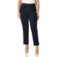thumbnail image 1 of gloria Vanderbilt womens Amanda classic High Rise Tapered Jean, Rinse Noir, 16 Petite Regular, 1 of 5