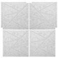 thumbnail image 1 of KAKOWELY black foam sheets 6pcs Acoustic Insulation Board Microphone Isolation Shield Sound Insulation Sponge Panel Acoustic Absorption Panel for Music Room Gaming Room, 1 of 5
