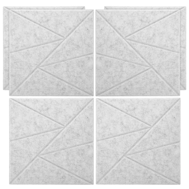 KAKOWELY black foam sheets 6pcs Acoustic Insulation Board Microphone Isolation Shield Sound Insulation Sponge Panel Acoustic Absorption Panel for Music Room Gaming Room