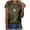 Green, variant on Lixiuxyad Woman's Shirts Women Casual Letters Print Shirt O-Neck Short Sleeve Tee Tops Tunic