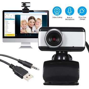 Amdohai Web Camera PC Laptop Computer Desktop Clip-On USB Webcam with Built-in Microphone