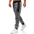 thumbnail image 1 of Men‘S Casual Solid Jogging Elastic Mid Waisted Sports Pants With Pockets Streetwear, 1 of 4