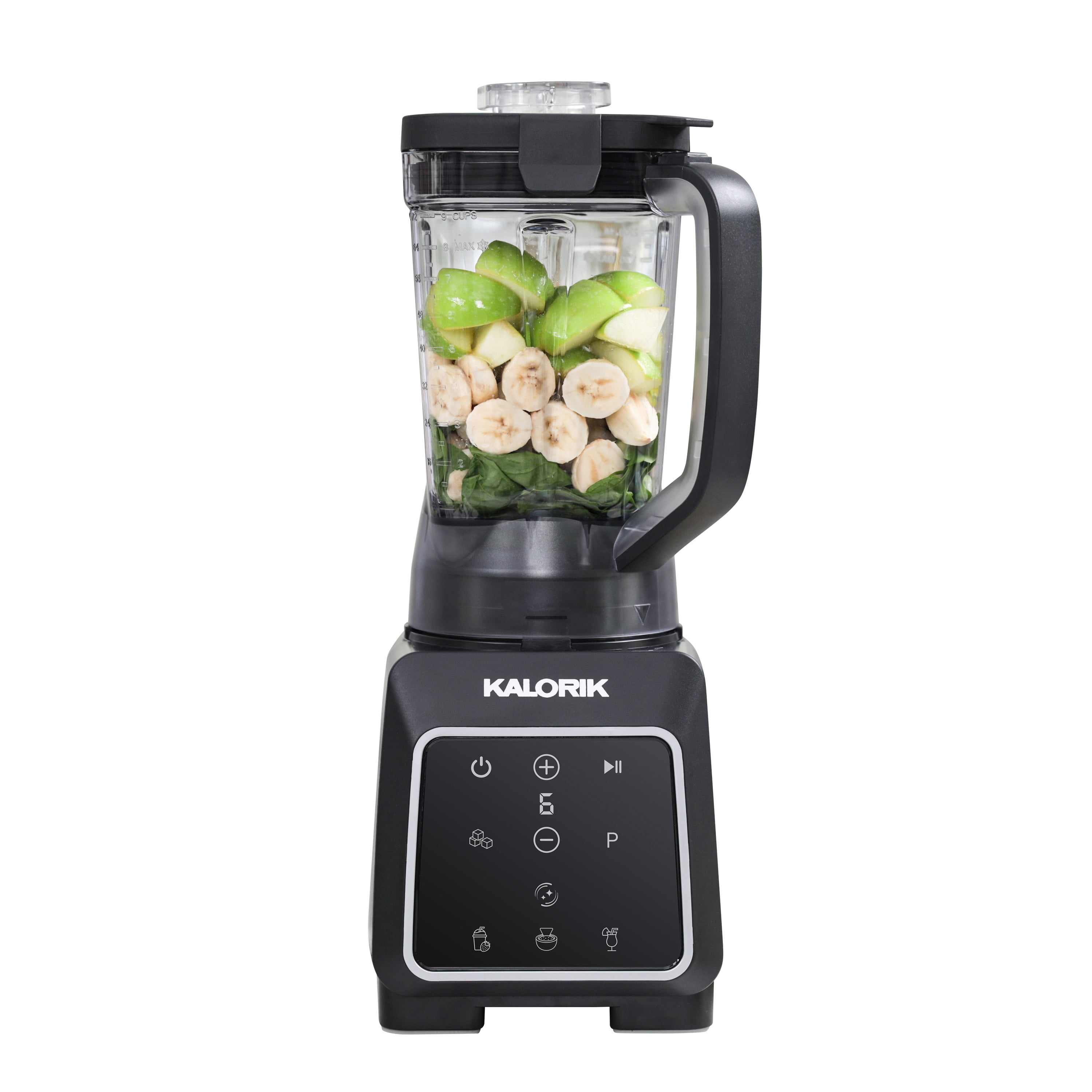 Kalorik 1800 Watt High-Performance Programmable Blender, Designer Series in Black/Silver (BLKA18BS43CA)
