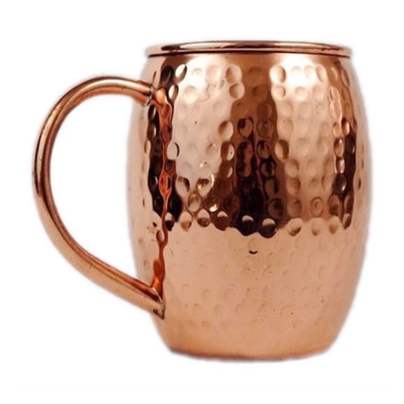 Hearth & Gear Tasse Mule en Acier Inoxydable 304 avec Fini Cuivre Tasses en Verre Tasses Tasses en Bois 20oz Tasses en Bois pour Boire Ensemble Tasses en Métal Ensemble 6 Tasses pour Très Grande Tasse à Boire Tasses à Café Céramique en Vrac