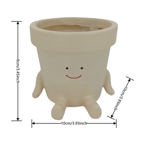 Smile Face Planter Pot Funny Plant Pot for Indoor Outdoor Plants Cute Head Planters Decorative Unique Face Flower Pot B