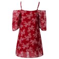 thumbnail image 5 of CEHVOM Robe d'Été Décontractée de Plage à Bretelles pour Femme, Petite, à Imprimé Floral, 5 of 5