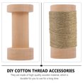 thumbnail image 3 of Wooden Bobbin Practical Wood Winding Spool DIY Cotton Thread Accessories, 3 of 7