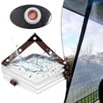 thumbnail image 2 of 1Pc Waterproof Clear Tarps With Grommets Patio Tarps For Covering Greenhouse 2X2 Meters, 2 of 9