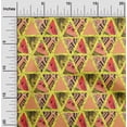thumbnail image 2 of oneOone Polyester Spandex Dark Peach Fabric Geometric Tropical Texture Sewing Material Print Fabric By The Yard 56 Inch Wide, 2 of 4