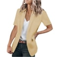 thumbnail image 1 of CEHVOM Cardigan pour Femme Aguichant à la Mode à Col en V Uni à Manches Courtes avec Poches Manteau Décontracté Liquidation, 1 of 4