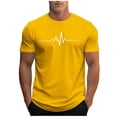 thumbnail image 1 of Plebaso T-shirt Graphique pour Hommes Été Manches Courtes T-Shirts Col Rond Chemises Décontractées Hauts de Plage Imprimés pour Hommes, 1 of 5