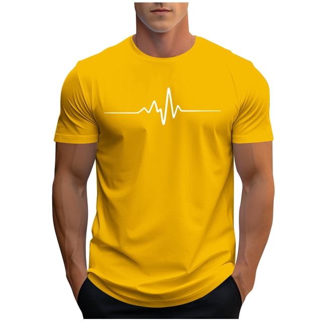 Plebaso T-shirt Graphique pour Hommes Été Manches Courtes T-Shirts Col Rond Chemises Décontractées Hauts de Plage Imprimés pour Hommes