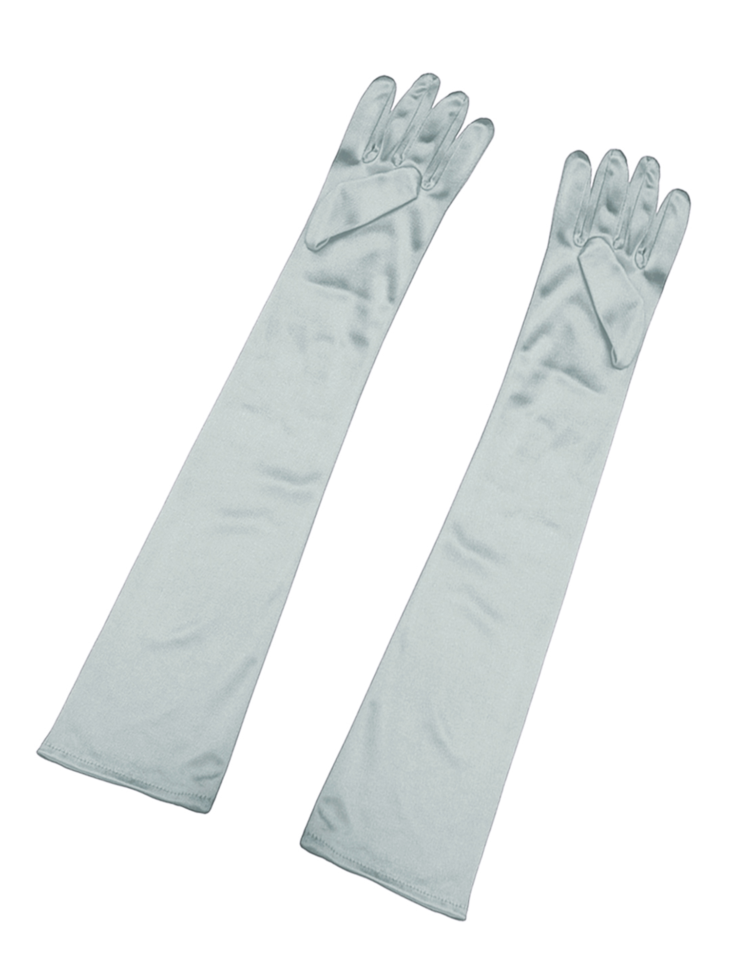 Unique Bargains Paire de Gants à Doigts Complets Extensibles pour Femmes, Longueur Opéra