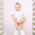 thumbnail image 4 of Jersey Fitted Crib Sheet, Pink Dots, 4 of 6