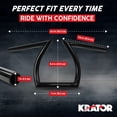 thumbnail image 2 of Krator Motorcycle Black Z-Bar Handlebar 1 Inch Compatible with Yamaha Road Star Warrior Midnight XV, 2 of 7
