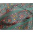thumbnail image 4 of oneOone Silk Tabby Fabric Leaves & Floral Block Decor Fabric Printed BTY 42 Inch Wide, 4 of 4
