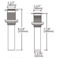 thumbnail image 4 of American Imaginations AI-33703 3H8-in. CUPC Approved Lead Free Brass Faucet Set In Chrome Color - Drain Incl., 4 of 9