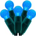 thumbnail image 1 of Blue One-Piece G12 Raspberry Christmas Lights 140 Count 48 Feet, 2 Sets 70 LED 24 ft High Waterproof UL Certified String Light (Blue), 1 of 8