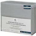 thumbnail image 4 of Safdie & Co. Premium Ultra Soft Bedding Sheet Set 4PC King Solid Light Grey, 4 of 4