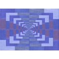 thumbnail image 1 of Ahgly Company Machine Washable Indoor Rectangle Transitional Sky Blue Area Rugs, 8' x 12', 1 of 7