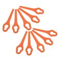thumbnail image 1 of Grass Cutter Tool Blades, Harsh Weather Resistant ABS Lawn Mower Plastic Blade Strong Toughness  For Replacement For Garden Orange, 1 of 8