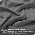 thumbnail image 3 of Bare Home Housse de Couette Sablée - Ultra Douce - Premium 1800 Collection - Ensemble 3 Pcs - Très Grand Grand, Gris, 3 of 8