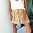 thumbnail image 1 of Jupe Plissée à Volants Florale pour Femmes, Jupe Taille Haute, Jupe Mini Évasée pour Filles, 1 of 9