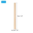 thumbnail image 2 of Unique Bargains 1/2 x 6 Inch Dowel Rods Wood Sticks Unfinished Wooden Dowel Rods Round Dowels Sticks 25 Pcs, 2 of 6