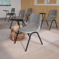 thumbnail image 2 of Bowery Hill Chaise d'Appoint Ergonomique en Coquille, Gris, 2 of 8