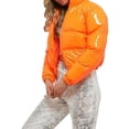 thumbnail image 1 of FOCUSNORM Femmes Juniors Mode Manches Longues Col Montant Vestes Matelassées Métalliques, 1 of 7