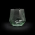 thumbnail image 3 of Sabatier 4 pack DOF Ribbed Glasses 380ml Green, 3 of 5
