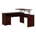thumbnail image 1 of Bush Furniture Cabot Bureau Assis-Debout en L à 3 Positions de 60 Po en Cerisier Récolte, 1 of 6