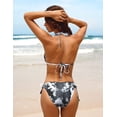 thumbnail image 4 of Women Halter Bikini String 2 Piece Triangle Swimsuit Tie Side Swimwear, 4 of 7