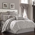 thumbnail image 2 of Five Queens Court Lafayette 4 Piece Comforter Set, Silver, Queen 92X96, 2 of 10