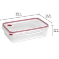 thumbnail image 2 of Sterilite Contenant Rectangulaire de Rangement pour Aliments UltraSeal de 16 Tasses, Rouge (Lot de 16), 2 of 11