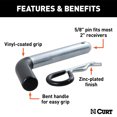 thumbnail image 3 of CURT 21510 5/8-Inch Trailer Hitch Pin and Clip, Fits 2-Inch Receiver Tubes, 3 of 7