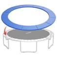 thumbnail image 1 of Patiojoy Trampoline de 15 Pi Coussin de Sécurité de Remplacement Cadre de Rebond Housse de Ressort Imperméable Bleu, 1 of 10
