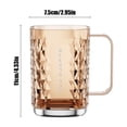 thumbnail image 3 of HOZADOIE Polyethylene Terephthalate Mouthwash Cup Storage & Organization Toothbrush Cup with Handle High Value Couple Wash Cup Tooth Cup Transparent Mouthwash Cup, 3 of 6
