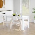 thumbnail image 1 of vidaXL Table à Manger Blanche 140x74,5x76 cm Bois Manufacturé, 1 of 3