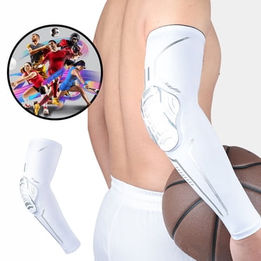 Padded Elbow Sleeves,Arm Sleeves for Elbow & Arm Protective Support,Honeycomb Pressure Protection Suitable for Basketball Football Volleyball & Cycling