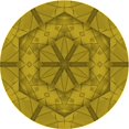 thumbnail image 1 of Ahgly Company Tapis Rond Lavable en Machine Intérieur Transitionnel Bisque Foncé Marron, 5 Pieds Rond, 1 of 7