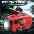 thumbnail image 3 of LOVEVER Hand Crank Emergency Radio  Portable Radio Solar Powerd AM FM WB NOAA Weather Radio with Flashlight  Cell Phone Charge  SOS Alarm, 3 of 9
